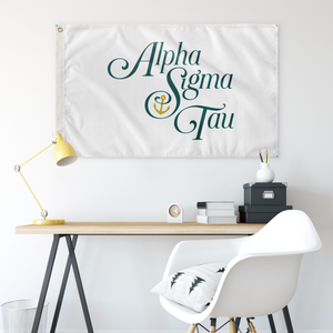 Alpha Sigma Tau Vertical Logo Sorority Flag