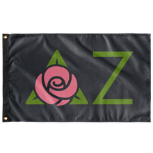 Load image into Gallery viewer, Delta Zeta Icon Sorority Flag - Charcoal