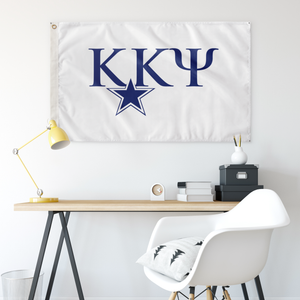 Kappa Kappa Psi Greek Letters With Icon Fraternity Flag