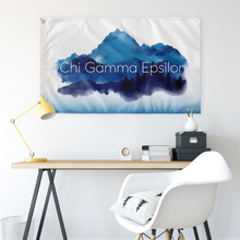 Load image into Gallery viewer, Chi Gamma Epsilon Blue Mountain Flag