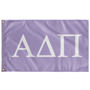 Alpha Delta Pi Sorority Flag - Lavender & White