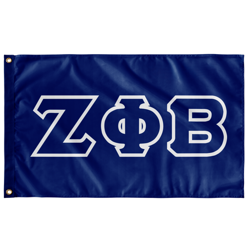 Zeta Phi Beta Flag - Royal and White