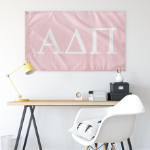 Load image into Gallery viewer, Alpha Delta Pi Sorority Flag - Pink &amp; White