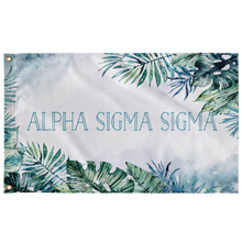 Load image into Gallery viewer, Alpha Sigma Sigma Tropical Teal Greek Flag