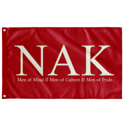 Nu Alpha Kappa Fraternity Flag - Men of Mind, Men of Culture, Men of Pride