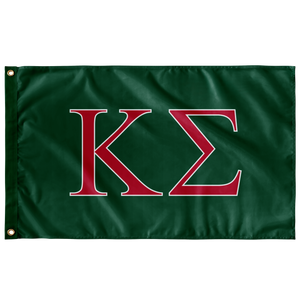 Kappa Sigma Fraternity Flag - Dark Green, Red & White