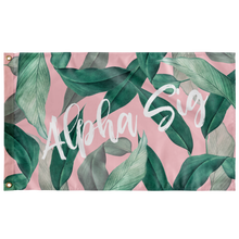 Load image into Gallery viewer, Alpha Sigma Tropical Pink Sorority Flag